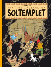 Tintin: Soltemplet - retroudgave forside